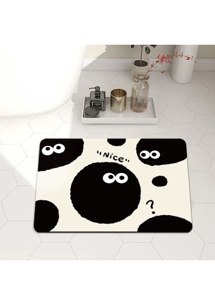 Güzel Stil 50X80CM Kömür Topu Banyo Emici Zemin Mat Banyo Giriş Kaymaz Ayak Mat Tuvalet Kapı Hızlı Kuru Giriş Halı Ev Dekorasyon (Yurt Dışından) modelleri