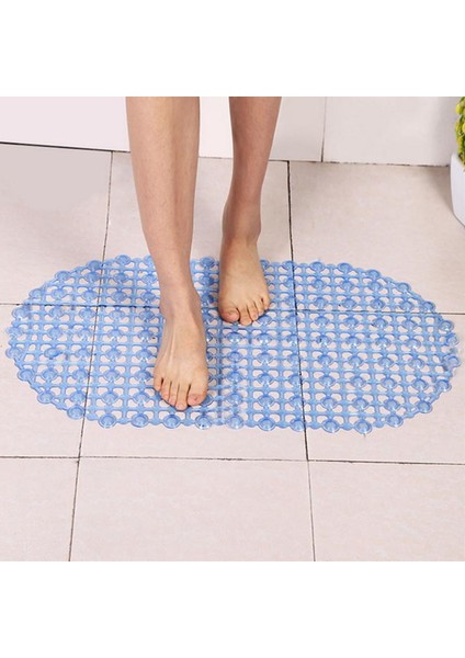 Kahverengi Tarzı Emniyet Kaymaz Zemin Mat Düz Oval Su Banyosu Banyo Paspas Küvet Banyo Duş Banyo Halı Temizle Kabarcık Mat Emniyet Kaymaz Mat (Yurt Dışından) fırsatları