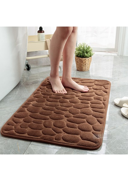 Beyaz Stil 40X60CM Arnavut Kaldırımı Banyo Paspas Kaymaz Duş Halısı Yumuşak Ayak Pedi Kabartmalı Banyo Halıları Bellek Köpük Banyo Paspas Emici Hızlı Kuru (Yurt Dışından) modelleri