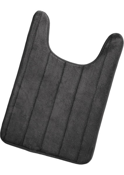 D Tarzı Emici Banyo Paspas Halı Yıkanabilir U Şekli Ev Ev Dekorasyon Için Dayanıklı Yumuşak Kaymaz Tuvalet Ayaklı Halı Duş Zemin Mat (Yurt Dışından)