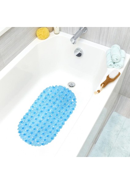 Yeşil Stil Çakıl Desenli Küvet Paspası Vantuzlu Pvc Anti-Skid Renkli Duş Mat Şeffaf Banyo Odası Halısı (Yurt Dışından) indirimleri