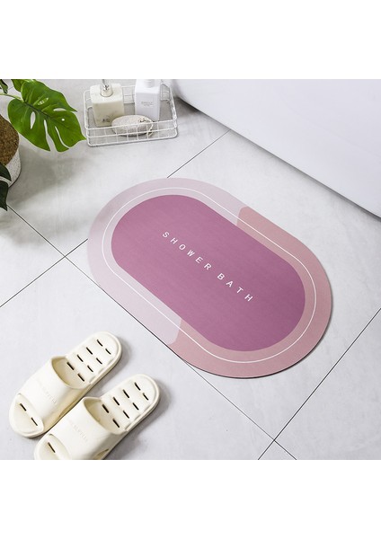 Y-Pembe Tarzı 40X60CM Süper Emici Duş Banyo Paspas Banyo Kaymaz Halı Kilim Basit Mutfak Giriş Yumuşak Kapı Küvet Yan Banyo Paspas Ev Dekor (Yurt Dışından)