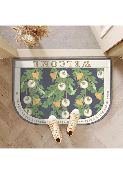 D Tarzı 40X60CM Yeni Pastoral Tarzı Emici Banyo Paspas Çabuk Kuruyan Duş Diatom Çamur Oturma Odası Giriş Kapısı Halı Kaymaz Paspas Halı (Yurt Dışından)