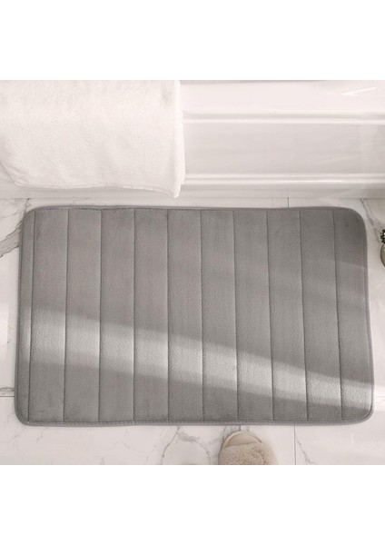 Mor Tarzı 40X60CM Ev Banyo Paspas Mercan Polar Halı Su Emme Kaymaz Lavabo Küvet Yan Duş Odası Hafızalı Köpük Tuvalet Zemin Mat (Yurt Dışından) fırsatları