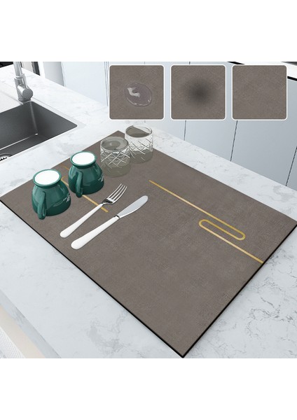 S3 Tarzı 30X50CM Emici Sofra Paspaslar Banyo Paspas Kaymaz Drenaj Placemat Bulaşık Kurutma Pedi Isıya Dayanıklı Tezgah Üstü Mat Ev Aksesuarı (Yurt Dışından) indirimleri