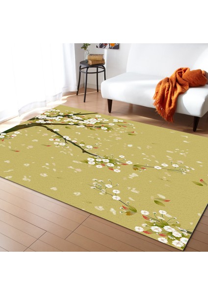 STW03646 Stili 45X75CM Japon Sakura Kiraz Çiçekleri Yatak Odası Için Halılar Modern Ev Oturma Odası Cumbalı Pencere Mat Için Geniş Alan Halı (Yurt Dışından)