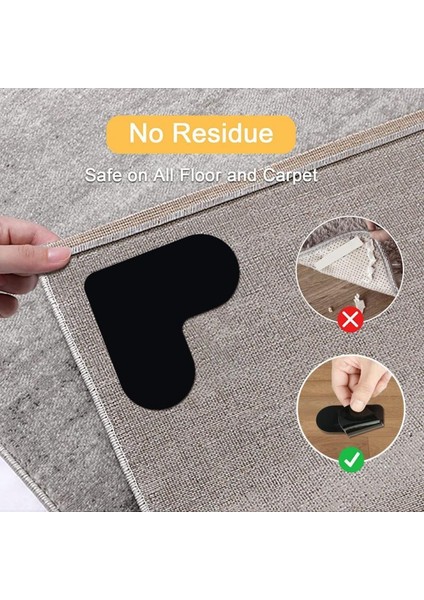 No.6 Stili Yıkanabilir Kaymaz Etiket 8 Parça Kaymaz Silikon Halı Tutucu Ped Kalp Şekli Halı Bant Çıkartmalar Yeniden Kullanılabilir Halı Pedleri (Yurt Dışından) modelleri