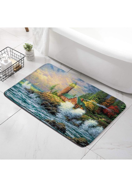 Yaci Shop 82444J-DD Stili 40X60CM Kum Plaj Mutfak Banyo Paspas Deniz Kabuğu Denizyıldızı Halılar Ev Odası Dekor Kaymaz Yumuşak Banyo Halıları Giriş Paspas Ayak Mat (Yurt Dışından)