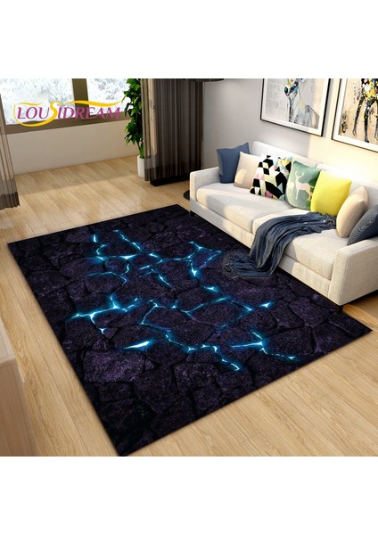 No.19 Tarzı 40X60CM 3D Renk Arnavut Kaldırımı Taş Alan Kilim, Oturma Odası Yatak Odası Dekorasyonu Için Halı Kilim, Mutfak Paspas Banyo Kaymaz Zemin Mat (Yurt Dışından)
