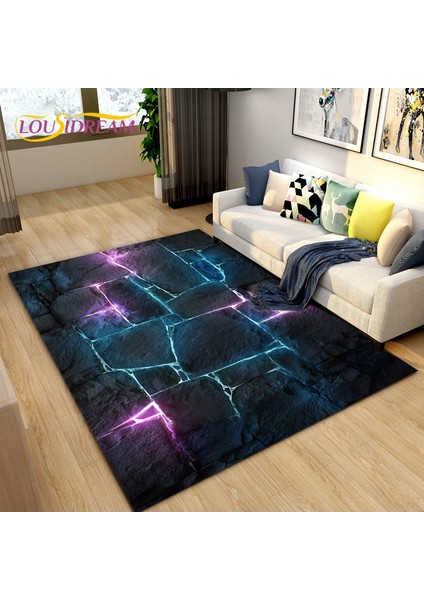 No.24 Tarzı 40X60CM 3D Renk Arnavut Kaldırımı Taş Alan Kilim, Oturma Odası Yatak Odası Dekorasyonu Için Halı Kilim, Mutfak Paspas Banyo Kaymaz Zemin Mat (Yurt Dışından)