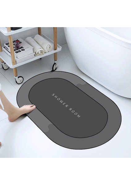 Net Stil 40X60CM Süper Emici Duş Banyo Paspas Banyo Kaymaz Halı Kilim Basit Mutfak Giriş Yumuşak Kapı Küvet Yan Banyo Paspas Ev Dekor (Yurt Dışından)