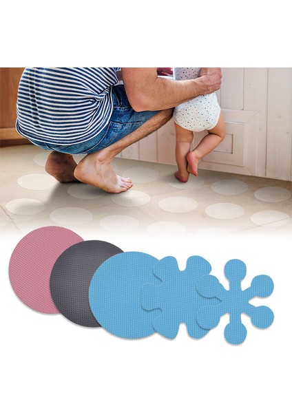 No.11 Tarzı 10CM Kare Yuvarlak Şekilli Banyo Antiskid Etiket Şeffaf Kaymaz Bant Bathtubstepbaby Anti-Sonbahar Yüksek Mukavemetli Kaymaz Stri (Yurt Dışından)