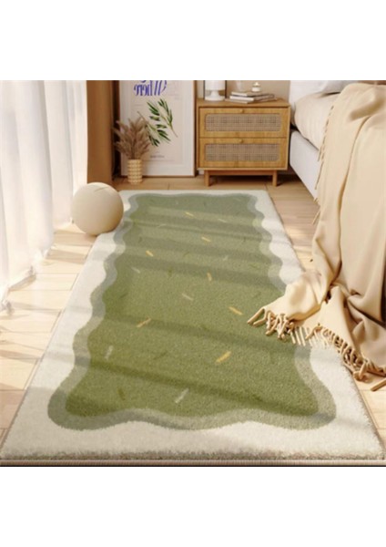 No.17 Tarzı 80X120CM Ins Krem Tarzı Yatak Odası Başucu Peluş Halı Basit Oturma Odası Dekorasyon Halı Işık Lüks Çalışma Odası Vestiyer Kaymaz Halılar (Yurt Dışından) indirimleri