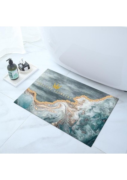 Turuncu Tarzı 40X60CM Süper Emici Duş Banyo Paspas Banyo Kaymaz Halı Kilim Basit Mutfak Giriş Yumuşak Kapı Küvet Yan Banyo Paspas Ev Dekor (Yurt Dışından)