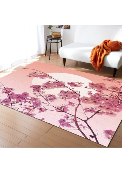 Yaci Shop LEX03429 Tarzı 60X90CM Japon Sakura Kiraz Çiçekleri Yatak Odası Için Halılar Modern Ev Oturma Odası Cumbalı Pencere Mat Için Geniş Alan Halı (Yurt Dışından)