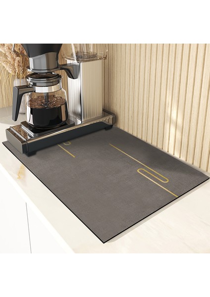 S5 Tarzı 40X60CM Emici Sofra Paspaslar Banyo Paspas Kaymaz Drenaj Placemat Bulaşık Kurutma Pedi Isıya Dayanıklı Tezgah Üstü Mat Ev Aksesuarı (Yurt Dışından)