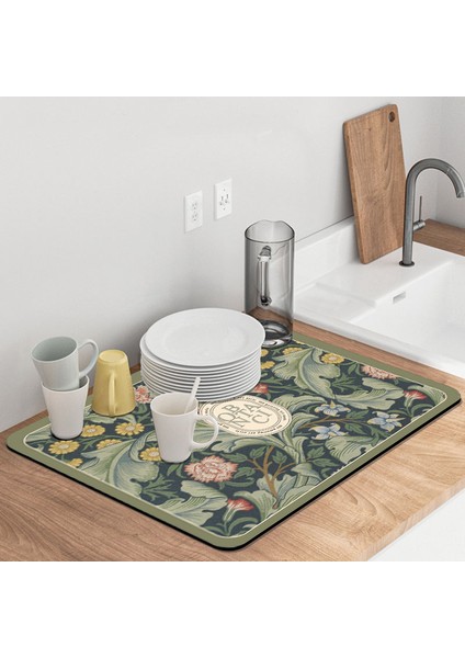 S5 Tarzı 40X60CM Emici Sofra Paspaslar Banyo Paspas Kaymaz Drenaj Placemat Bulaşık Kurutma Pedi Isıya Dayanıklı Tezgah Üstü Mat Ev Aksesuarı (Yurt Dışından) modelleri