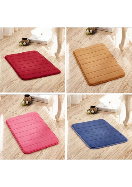 Kahverengi Tarzı 40-60CM Chayulu Ev Banyo Paspas Mercan Polar Banyo Halı Su Emme Kaymaz Bellek Köpük Emici Yıkanabilir Halı Tuvalet Zemin Mat (Yurt Dışından) fırsatları