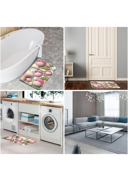 H22 Tarzı Hızlı Kuru Banyo Paspas Süper Su Emme Yumuşak 3D Çiçek Desen Kaymaz Mat Zemin Koruyucu Emici Hızlı Kuru Banyo Halısı (Yurt Dışından) indirimleri