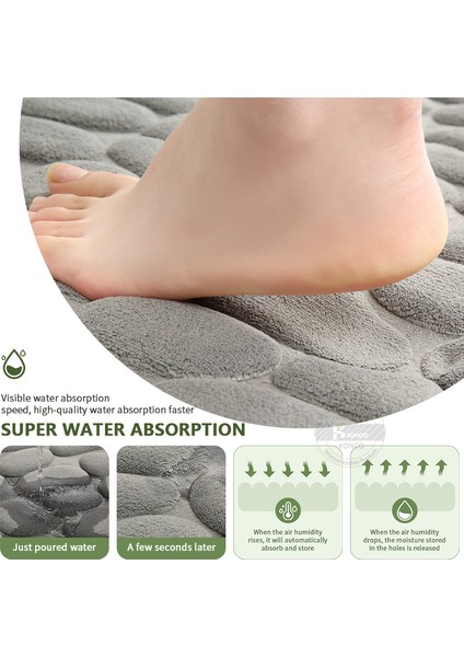 Kırmızı Stil 40X60CM Arnavut Kaldırımı Banyo Paspas Kaymaz Duş Halısı Yumuşak Ayak Pedi Kabartmalı Banyo Halıları Bellek Köpük Banyo Paspas Emici Hızlı Kuru (Yurt Dışından) indirimleri