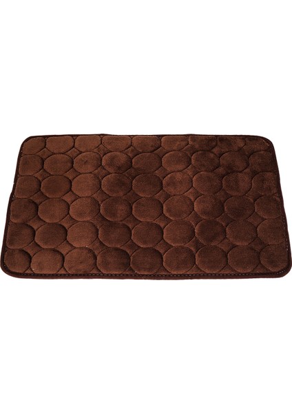 Kahve Tarzı 60X90CM Banyo Banyo Paspas Kaymaz Mercan Kadife Ped Halılar Lavabo Arnavut Kaldırımı Kabartmalı Küvet Yan Zemin Halı Duş Odası Halı (Yurt Dışından)