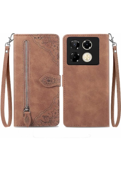 Infinix Not 40 Pro 4g Iş Çoklu Kart Yuvası Cüzdan Flip Için Flip Case (Yurt Dışından)