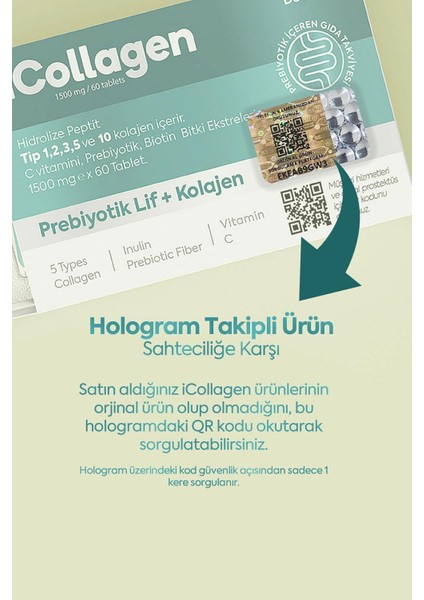 Kolajen ve Probiyotik Tablet