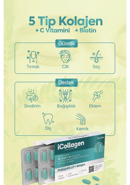 Kolajen ve Probiyotik Tablet