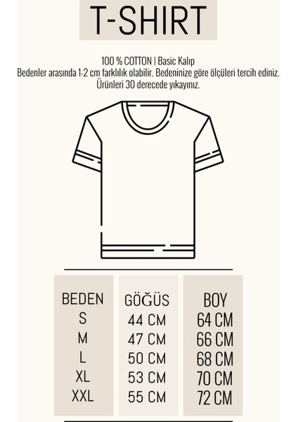 Unisex Galatasaray Baskılı Siyah Basic Tshirt