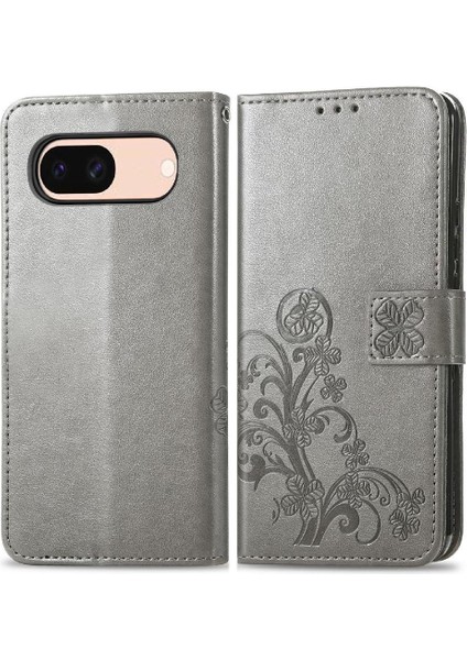 Google Piksel 8A Flip Kapak Için Flip Case Dört Yapraklı Yonca Deri Kılıf (Yurt Dışından) fırsatları