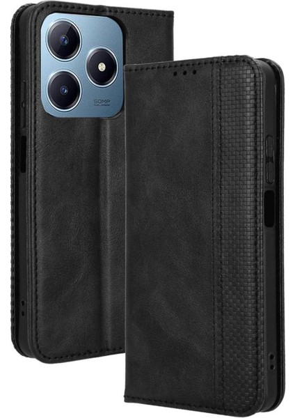 Realme C63 4g Cüzdan Pu Deri Manyetik Kapatma Için Kılıf (Yurt Dışından)