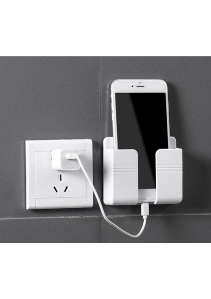 Telefon ve Kumanda Standı Plastik Krem Renk Byr [byrtek]