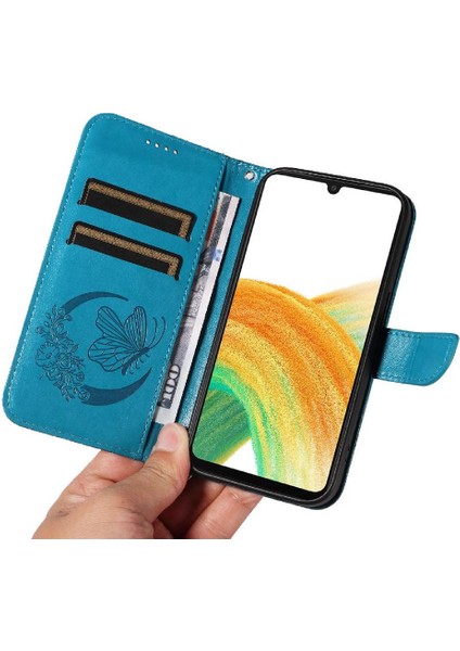 Samsung Galaxy A33 5g Için Flip Case Kredi Kartı ile Ayrılabilir El Kayışı (Yurt Dışından) indirimleri