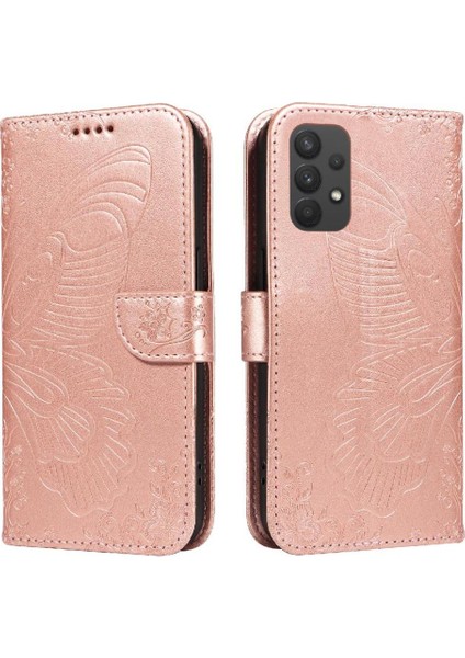 Samsung Galaxy A32 5g Için Flip Case Yüksek Kalite Deri ile Kabartmalı (Yurt Dışından)