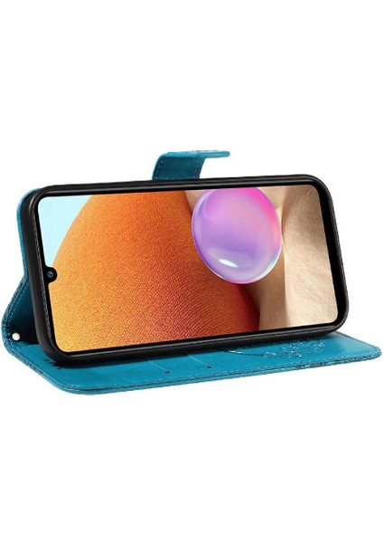 Samsung Galaxy A32 5g Için Flip Case Yüksek Kalite Deri ile Kabartmalı (Yurt Dışından) modelleri