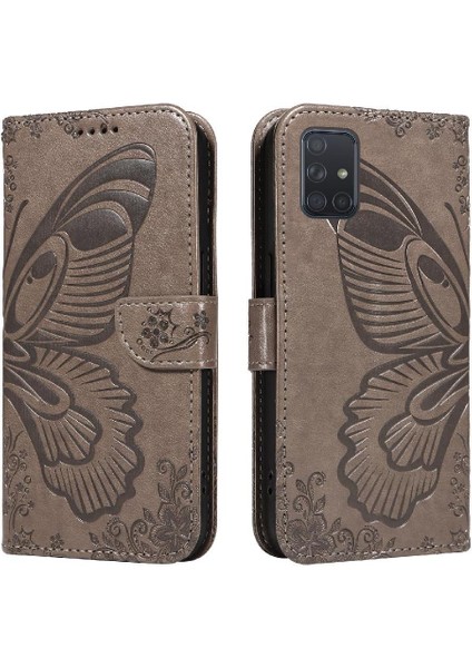 Samsung Galaxy A51 5g Için Flip Case Kredi Kartı ile Ayrılabilir El Kayışı (Yurt Dışından)