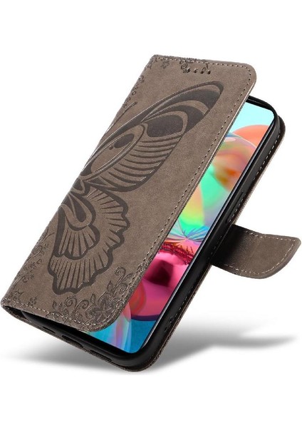 Samsung Galaxy A51 5g Için Flip Case Kredi Kartı ile Ayrılabilir El Kayışı (Yurt Dışından)