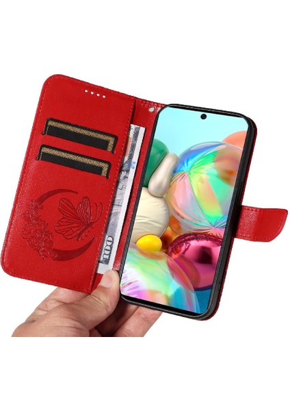 Samsung Galaxy A71 5g Yüksek Kalite Deri Kredi Kartı ile Flip Case (Yurt Dışından)
