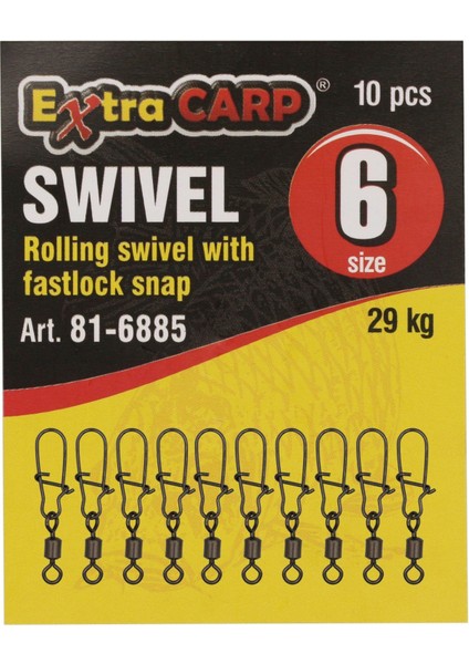 Rolling Swivel With Fastlock Snap 14