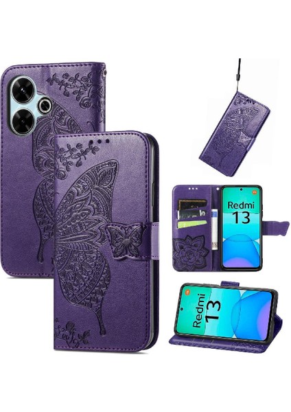 Xiaomi Redmi Için Flip Case 13 4g Kapak Çevirin Zarif Desen Darbeye (Yurt Dışından) fırsatları