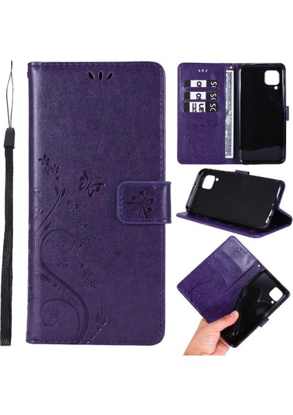 Huawei P40 Lite Bilek Kayışı Için Filp Durumda Kart Tutucu Manyetik Kapatma Pu (Yurt Dışından)