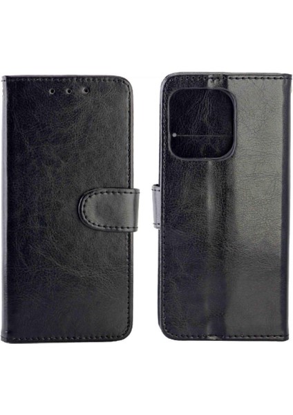 IPhone 14 Için Flip Case Pro Kickstand Kart Tutucu Pu Deri Manyetik (Yurt Dışından)