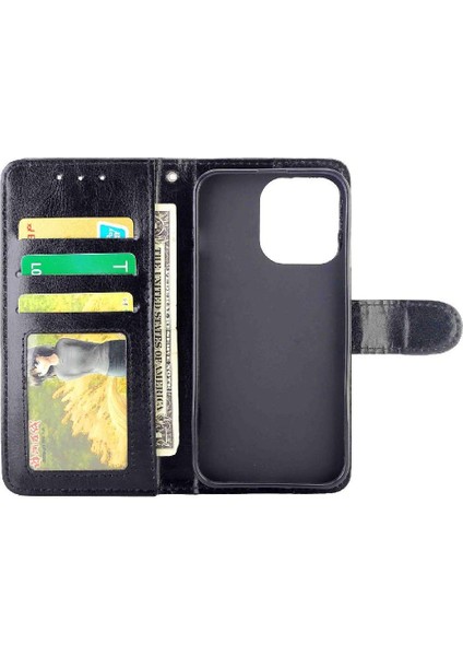 IPhone 14 Için Flip Case Darbeye Pu Deri Kart Tutucu Kickstand (Yurt Dışından) modelleri