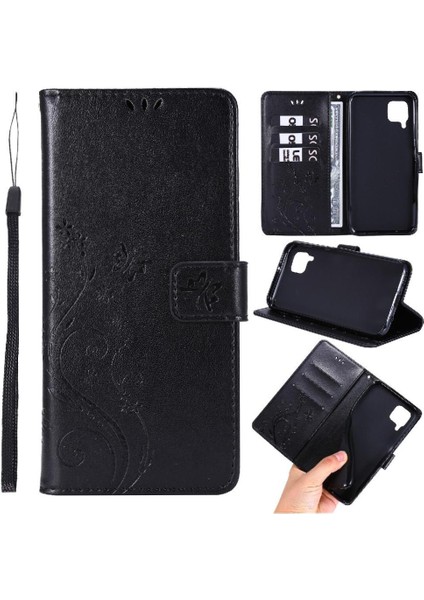 Huawei P40 Lite Bilek Kayışı Için Filp Durumda Kart Tutucu Manyetik Kapatma Pu (Yurt Dışından)