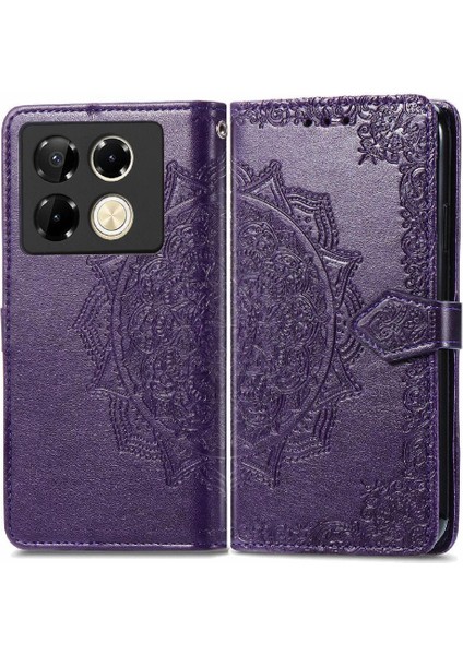 Infinix Not 40 Pro 4g Zarif Desen Basit Iş Için Flip Case (Yurt Dışından)