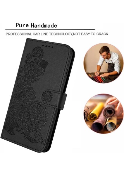 IPhone 16 Için Flip Case Artı Kickstand Koruyucu Flip Folio Kitap Pu ile (Yurt Dışından)