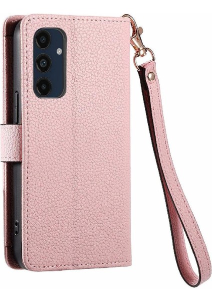 Mays Boutique Samsung Galaxy M55 Fermuar Aşk Deri Kılıf Cüzdan Için Flip Case (Yurt Dışından)