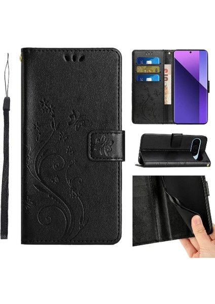 Google Pixel 9 Pu Deri Manyetik Kapatma Kickstand Kartı Için Filp Durumda (Yurt Dışından)