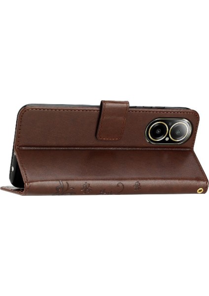 Realme C67 4g Pu Deri Kickstand Manyetik Kapatma Bilek Için Filp Durumda (Yurt Dışından) indirimleri
