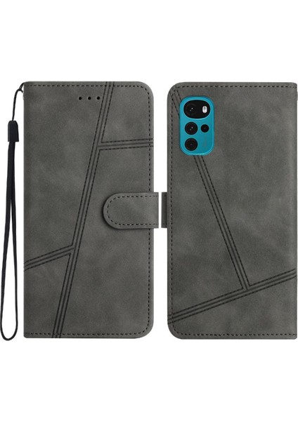 Mays Boutique Motorola Moto G22 Cüzdan Pu Deri Tam Koruma Bilek Için Flip Case (Yurt Dışından)